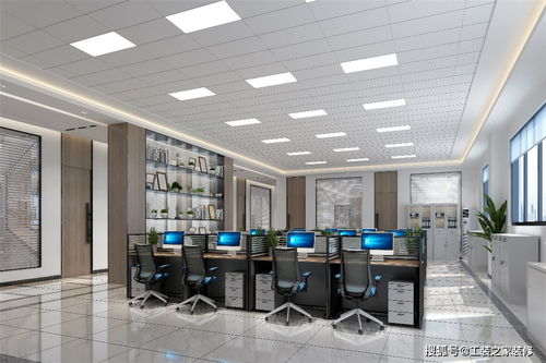 科技公司办公室装修效果图
